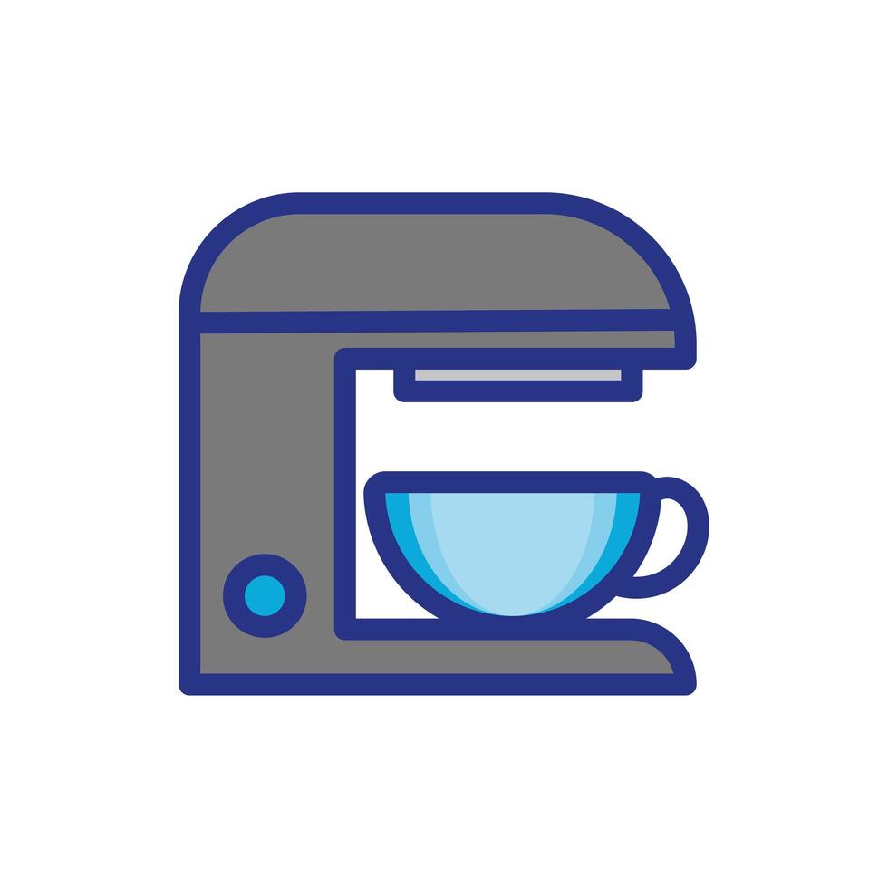 Máquina dispensadora de café bebida icono aislado vector