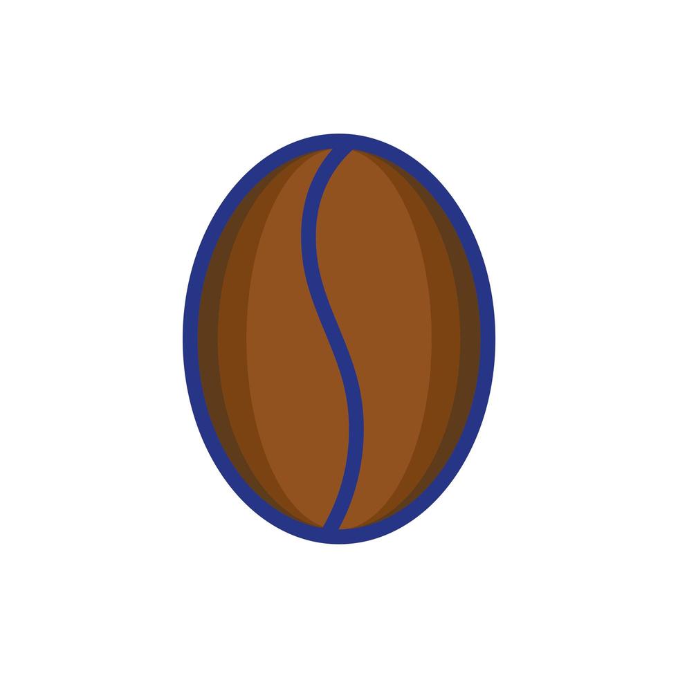 icono aislado de semilla de grano de café vector