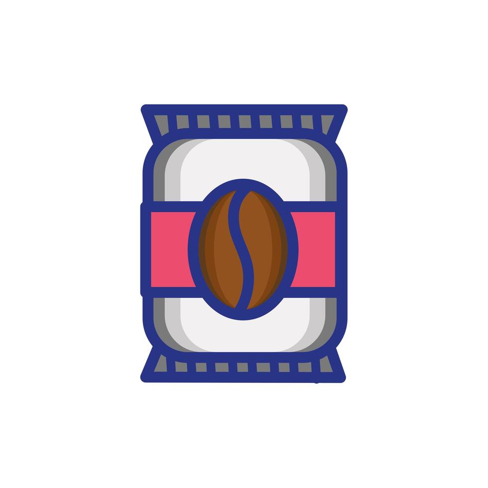 coffee sack product isolated icon vector