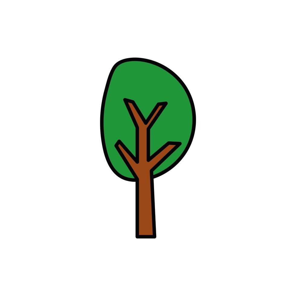 tree plant nature isolated icon vector