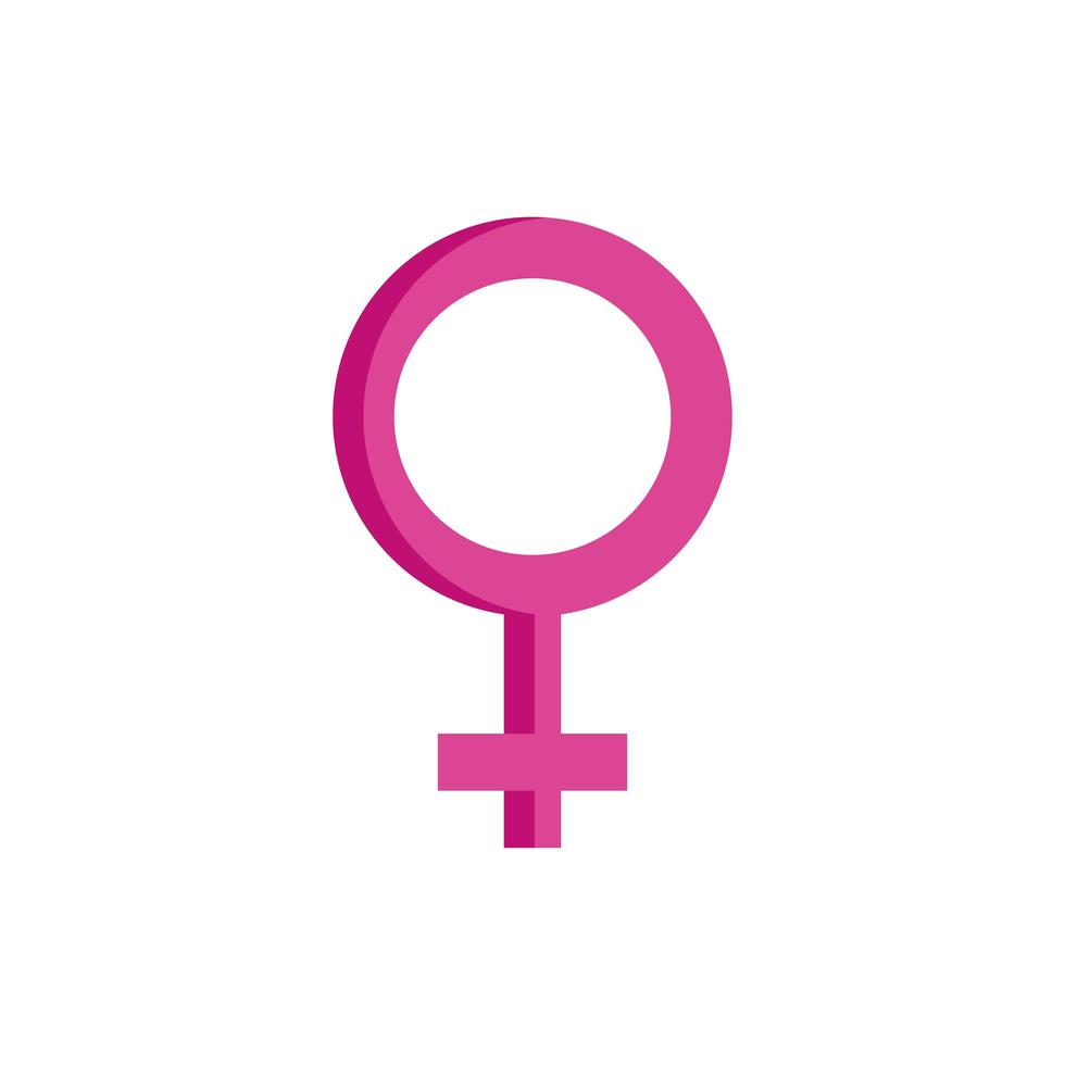 female gender symbol love isolated icon vector