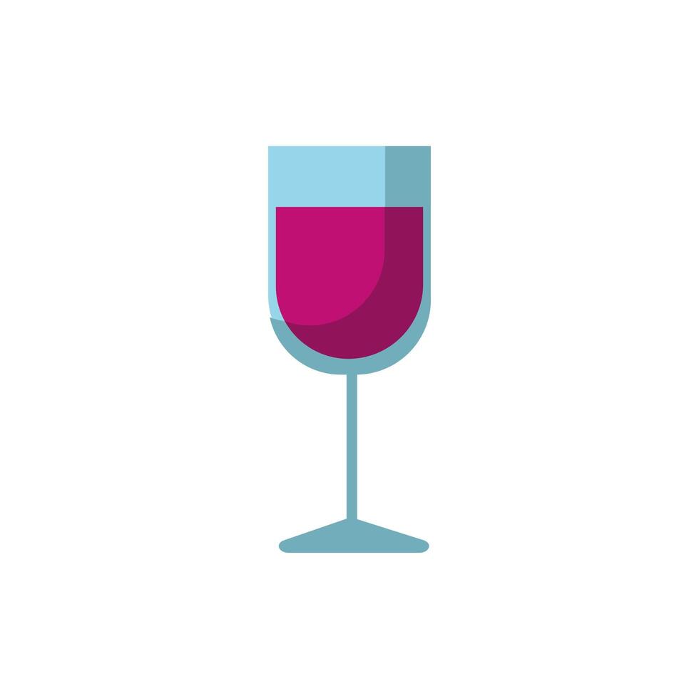 wine cup drink isolated icon vector