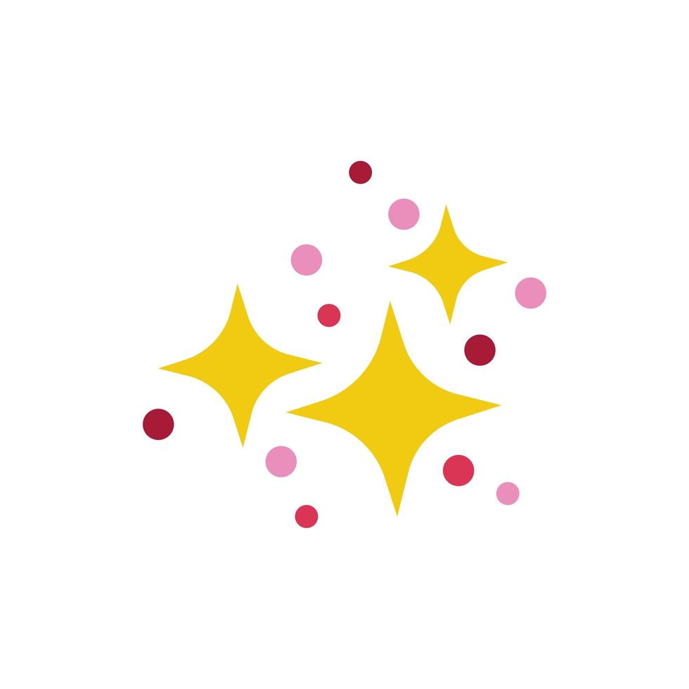 fireworks explosion of stars icon vector