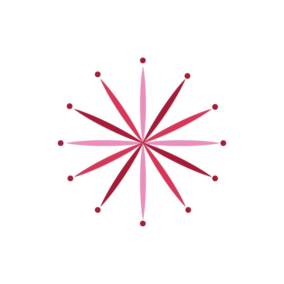 fireworks explosion splash isolated icon vector