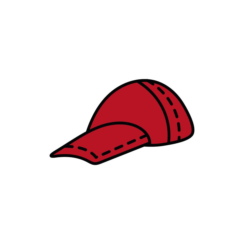 sport cap accessory isolated icon vector
