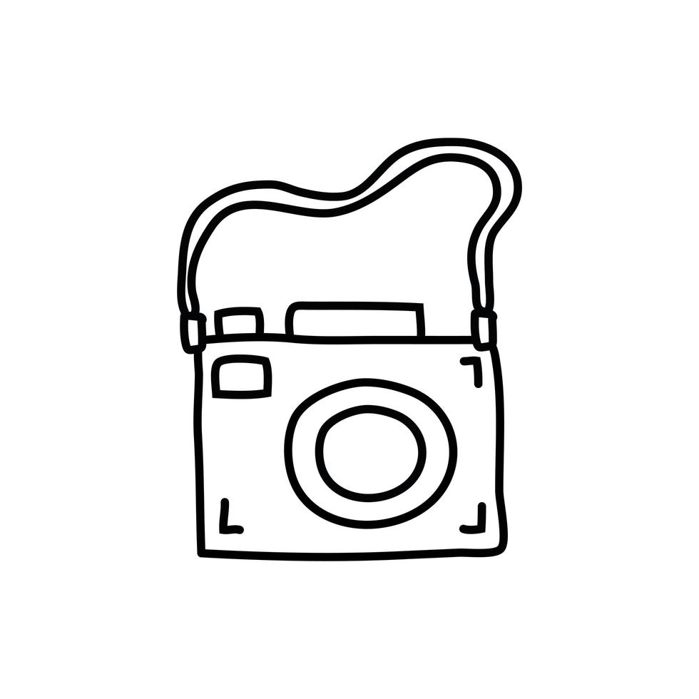 Icono aislado del dispositivo de cámara fotográfica vector