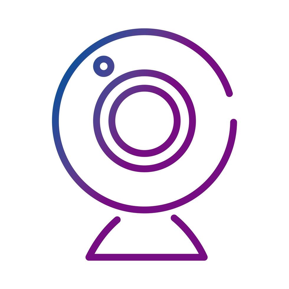 web camera gradient style icon vector