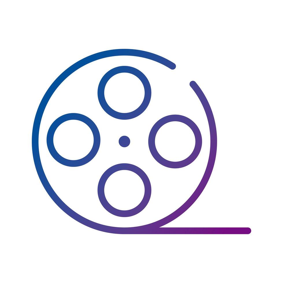 reel video film gradient style icon vector