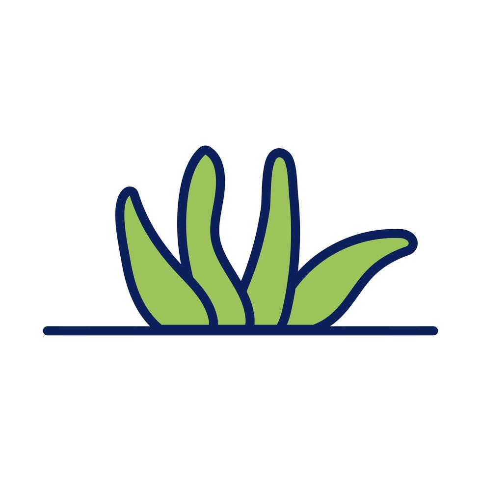 growth of the sown plant line and fill style icon vector
