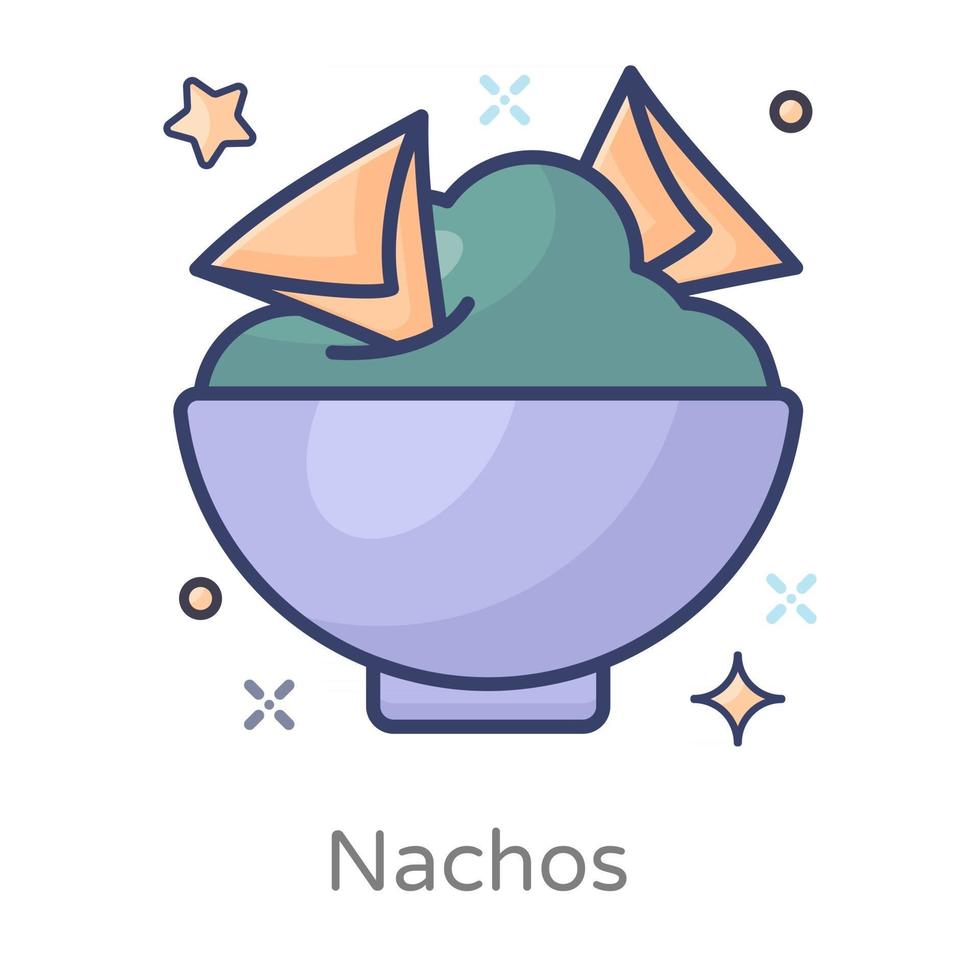 Nachos  Style Mexican vector