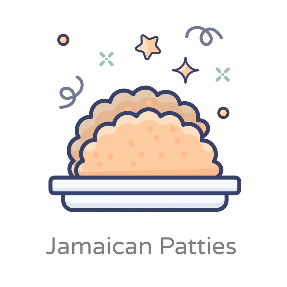 diseño de empanadas de jamaica vector