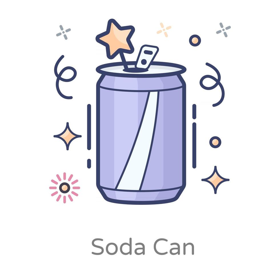 Soda Can  and Carbonated Drink vector