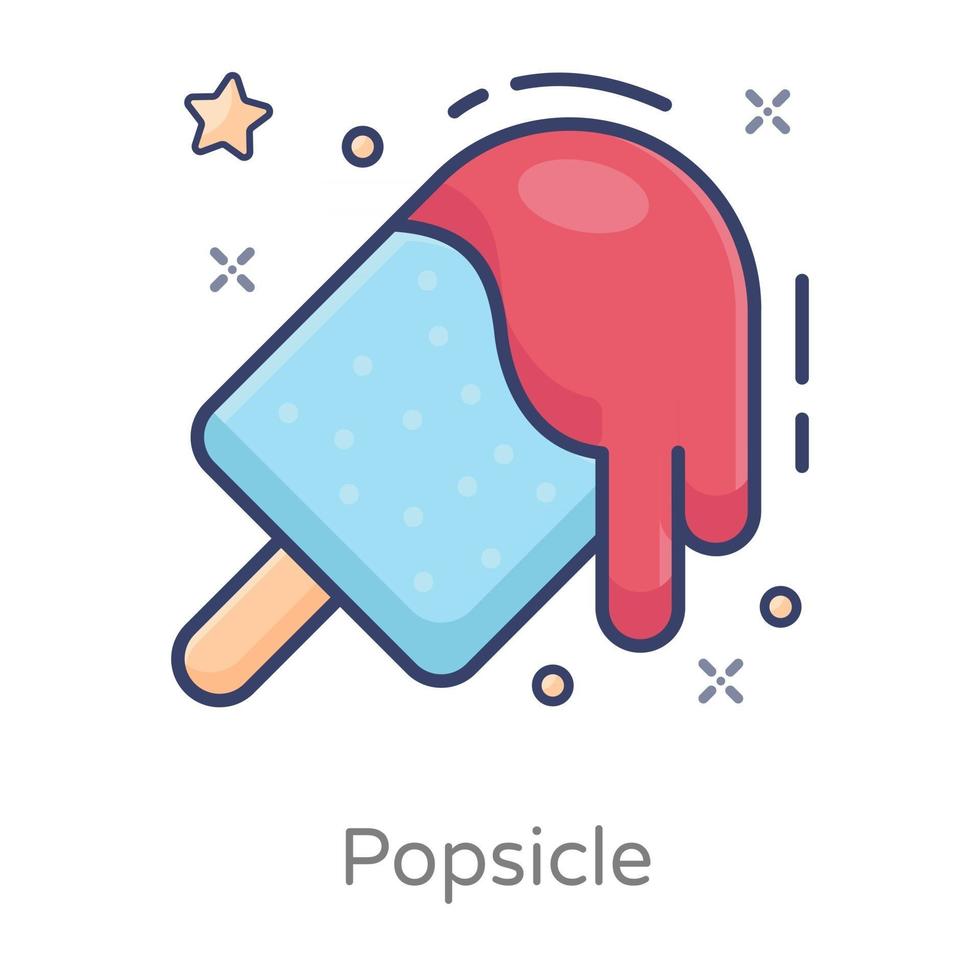 helado de paleta vector