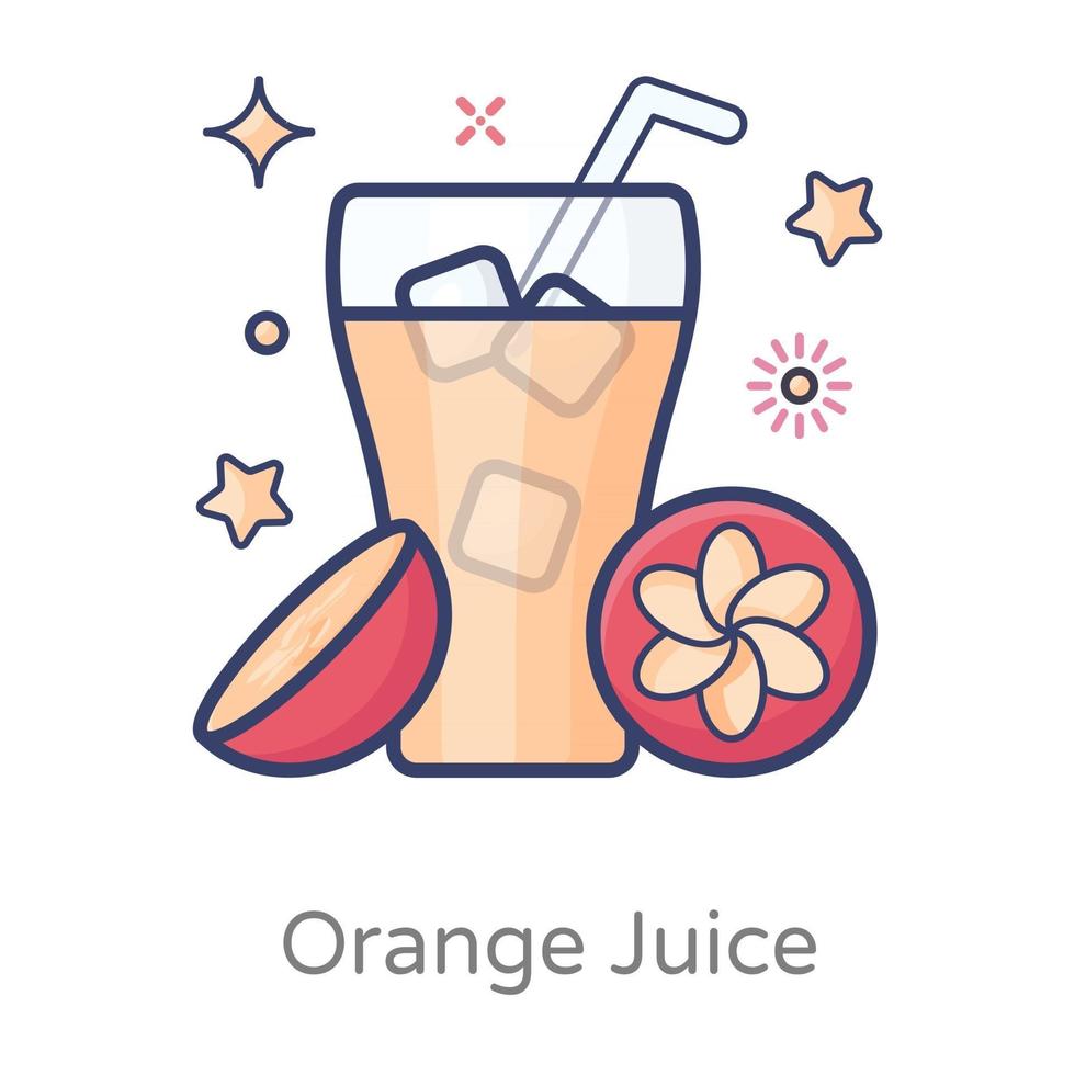 jugo y bebida refrescante vector