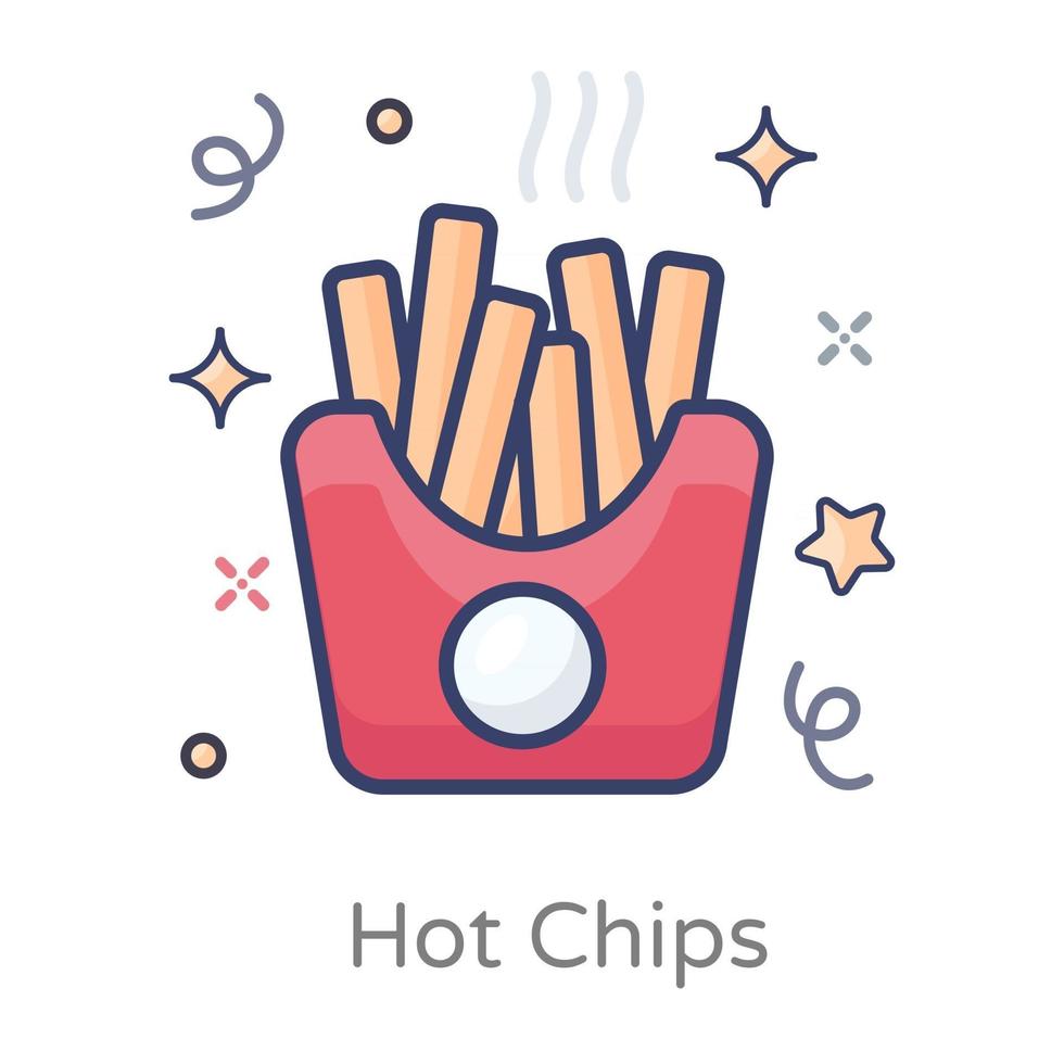 Hot Chips Design vector