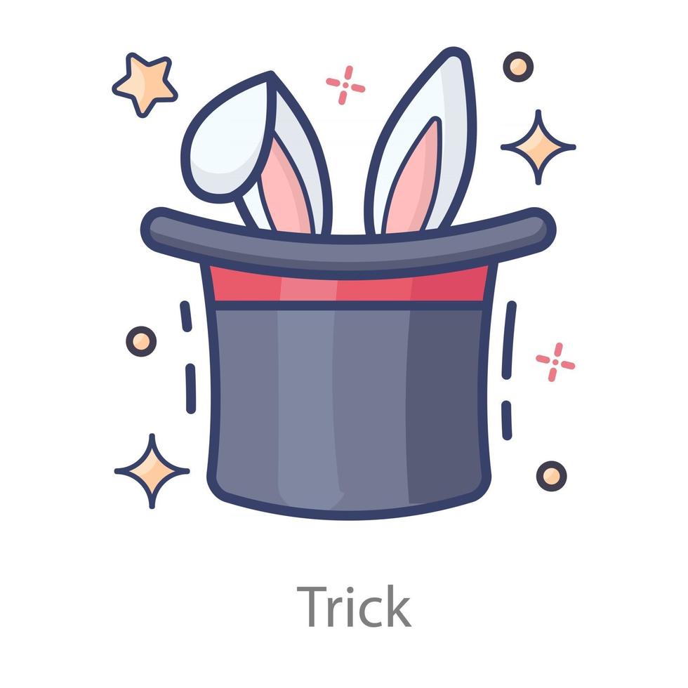 Trick Bunny hat vector