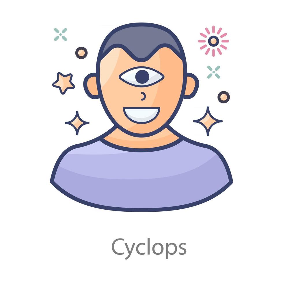 Cyclops Mythical Creature vector