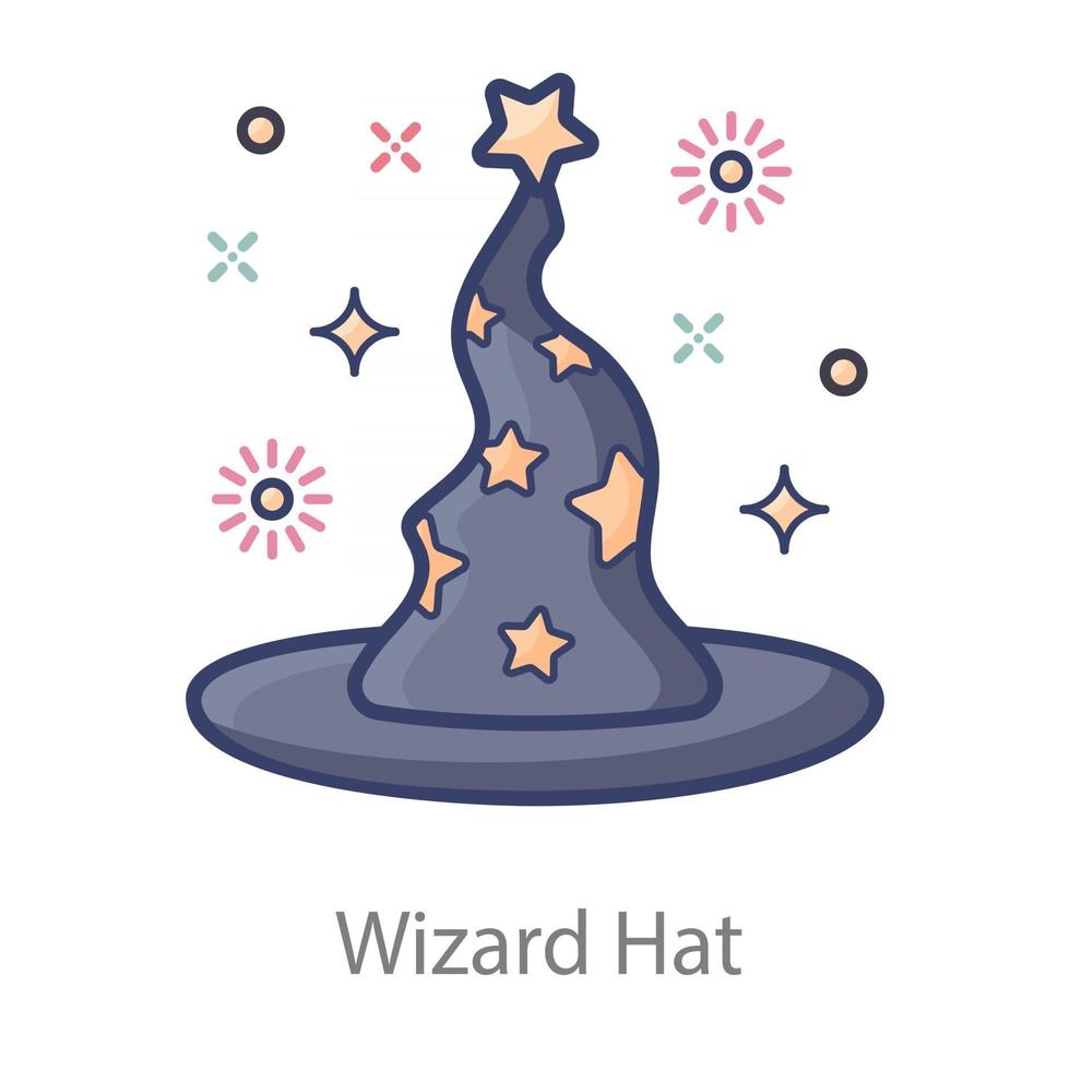 Wizard Hat Design vector