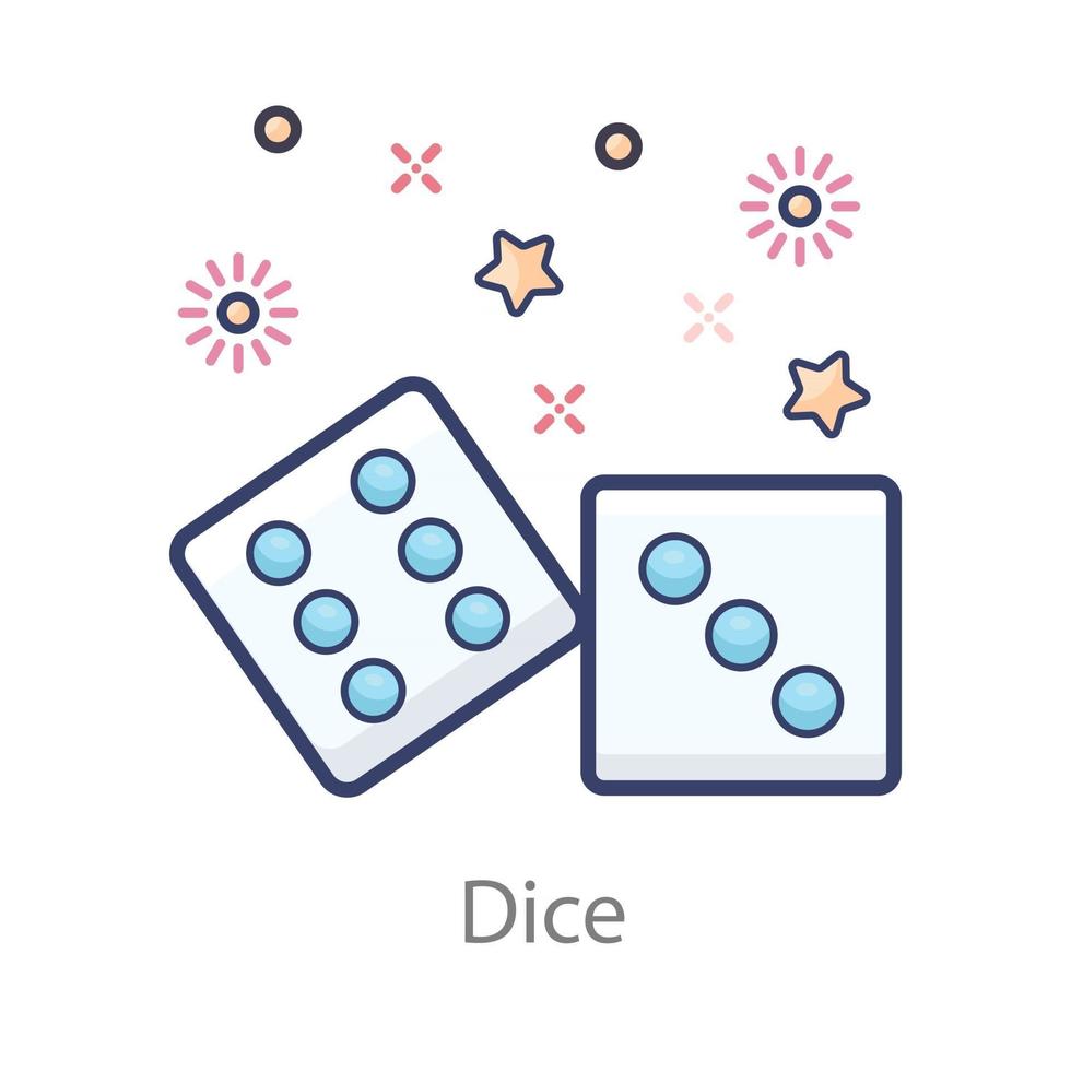 Dice Casino Game vector