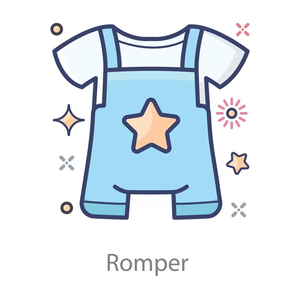 Baby Dress Romper vector