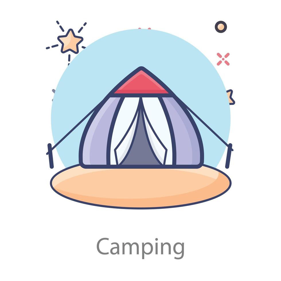 Camping Outdoor Temporary vector