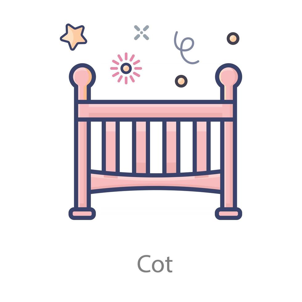 Baby Cot and Bassinet vector