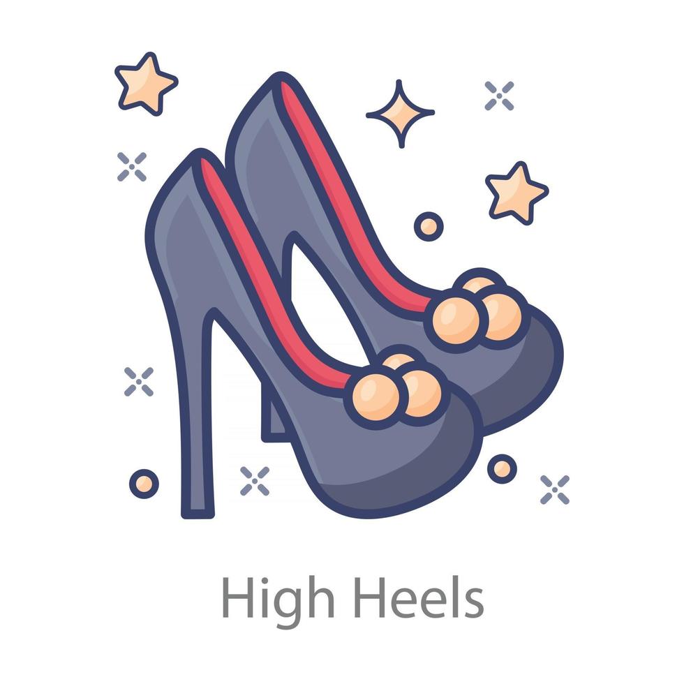 High Heels ladies vector