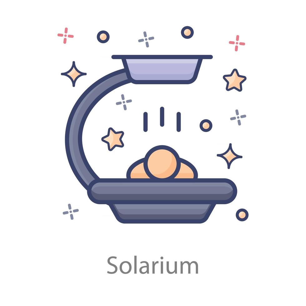 Solarium Spa service vector