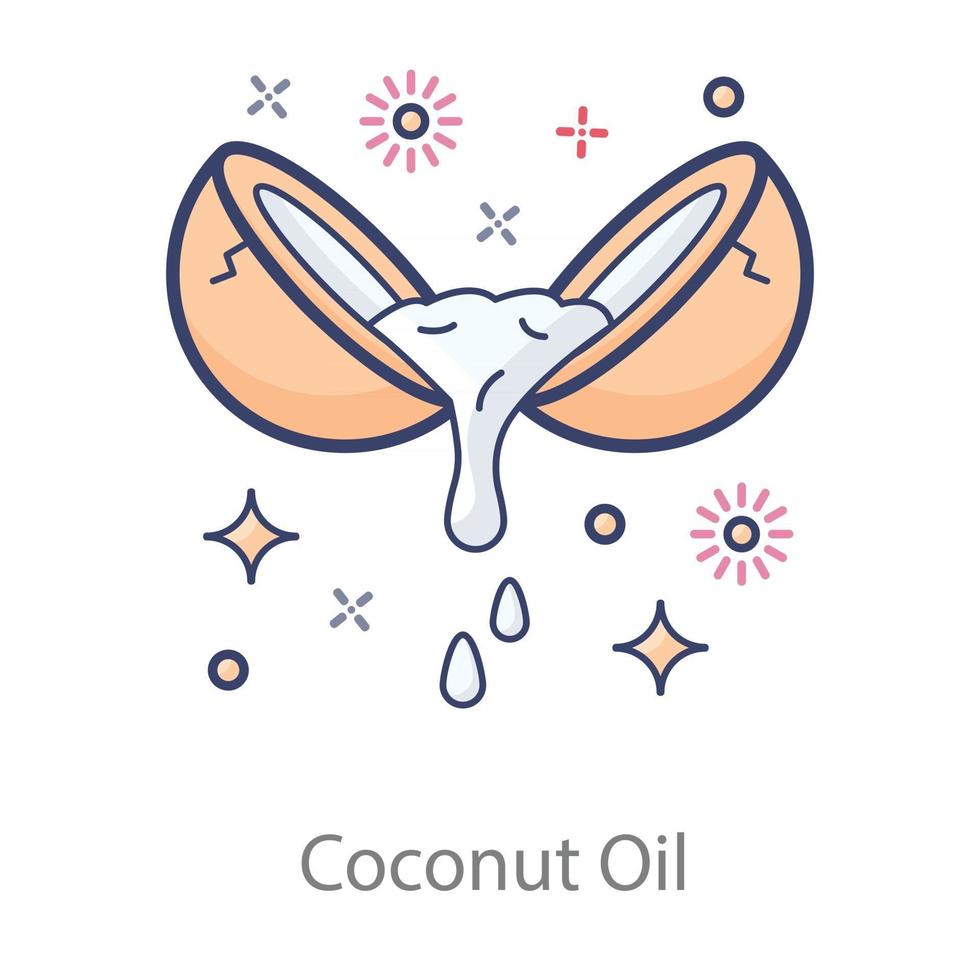 Coconut Oil Accessory vector