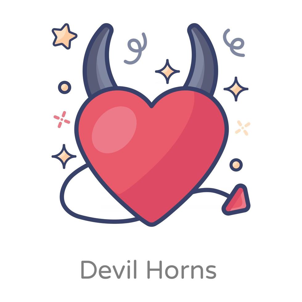 Devil Horns Design vector