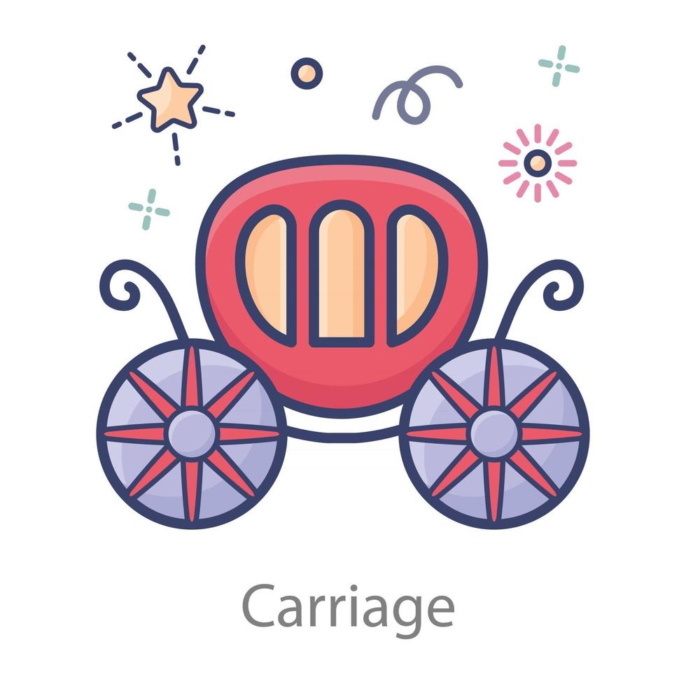 Carriage  in modern vector