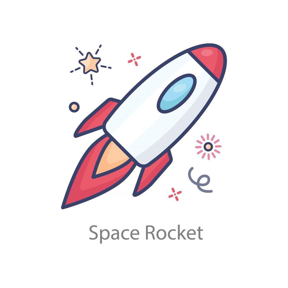 Space Rocket Design vector