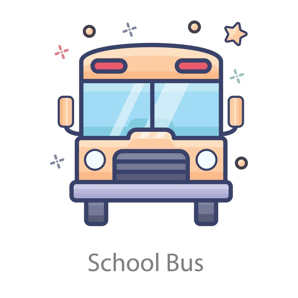 School Bus style bus vector