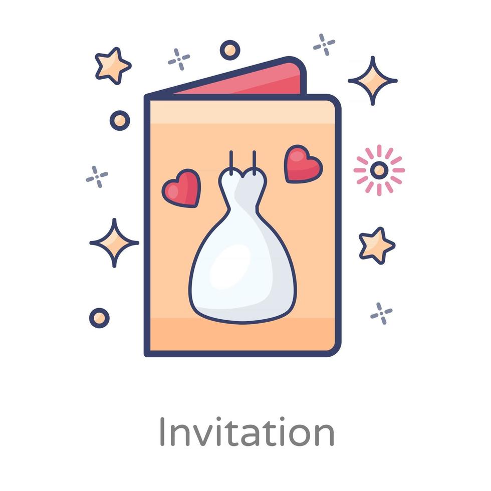Bridal Shower or Wedding Invitation vector