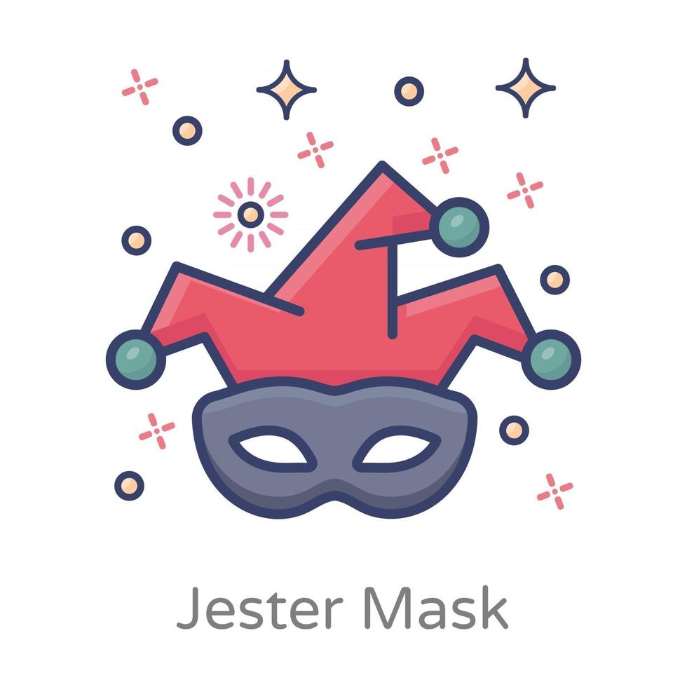 Jester Decorative Mask vector