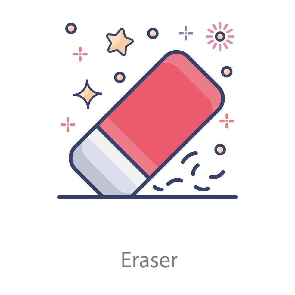 Eraser  in Trendy vector