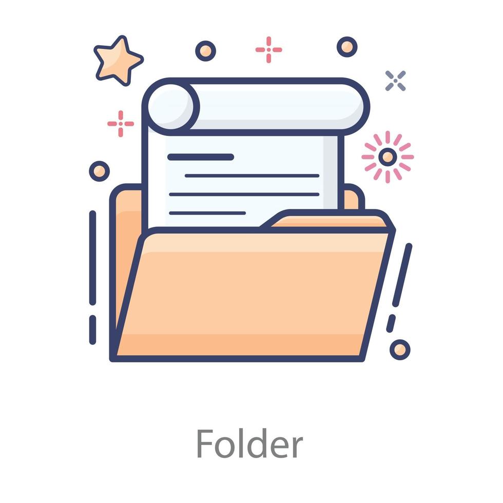 Folder Paper file vector