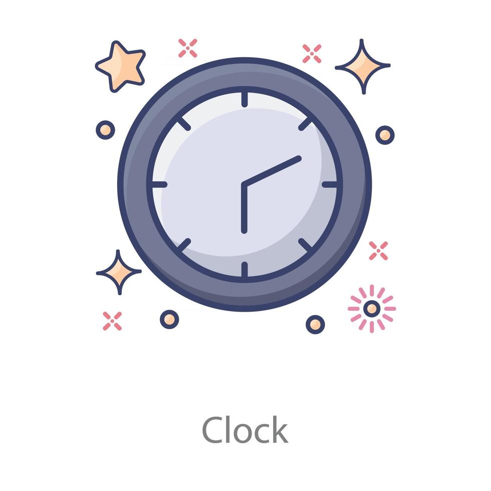 Design of Wall Clock vector