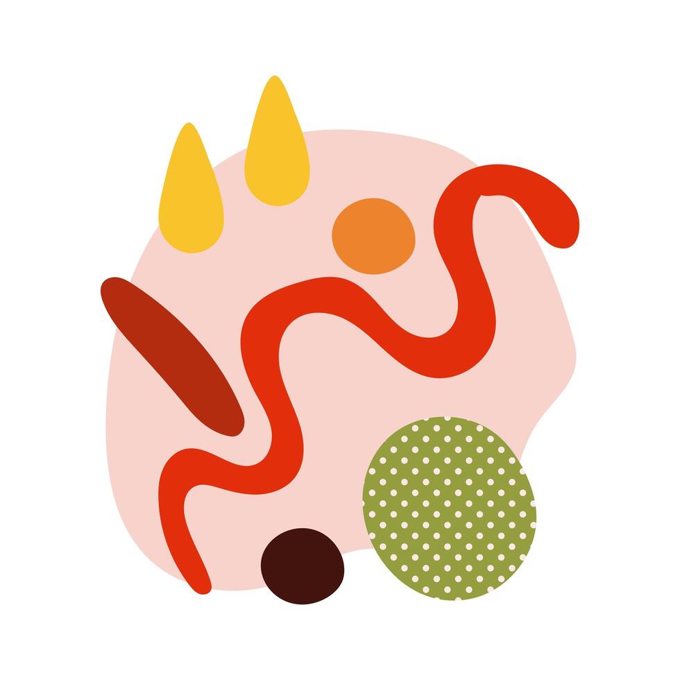 contemporary art work texturestyle icon vector