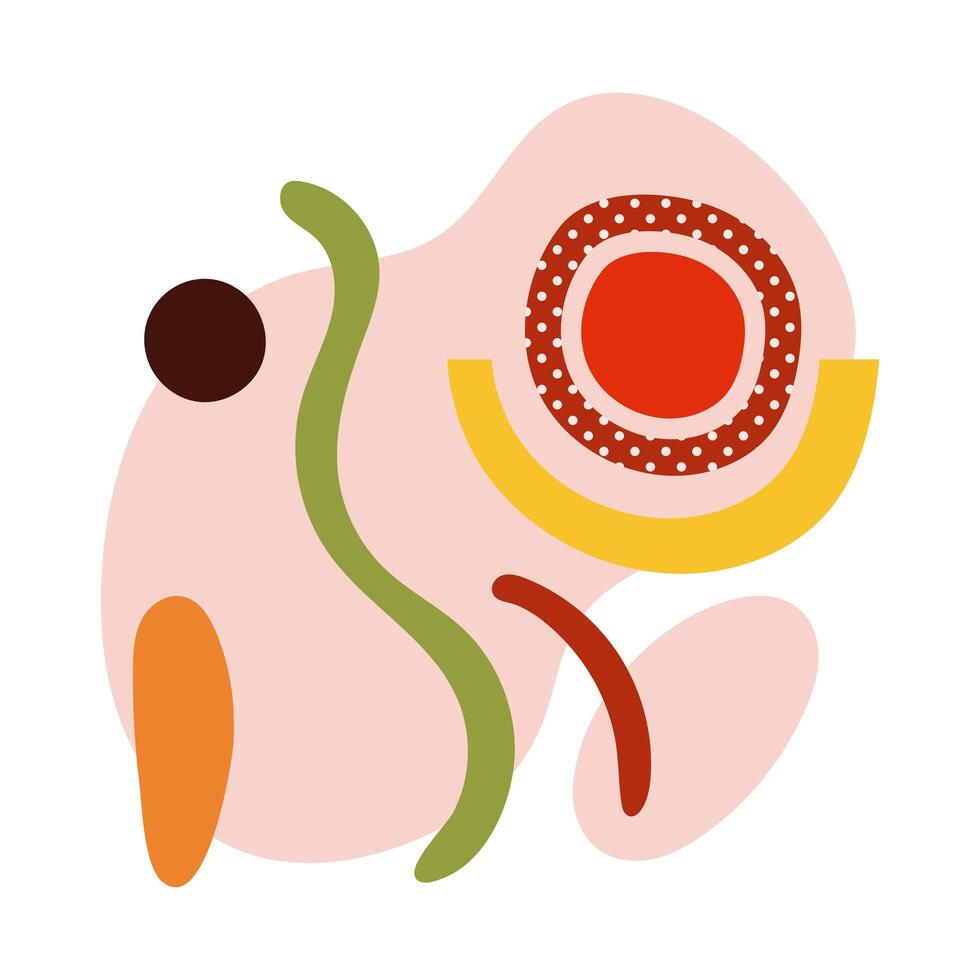 contemporary art work texturestyle icon vector