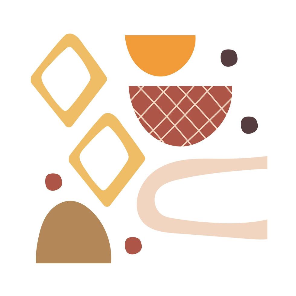 contemporary art work textile style icon vector