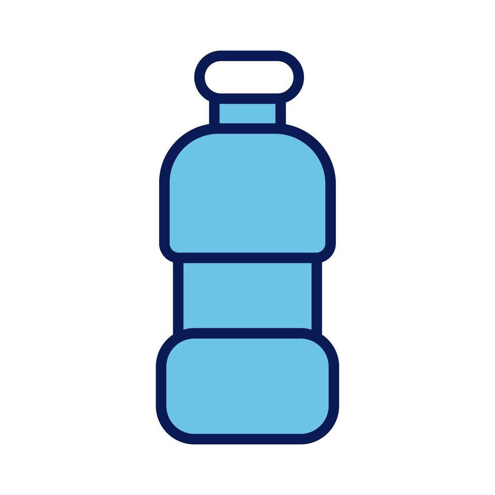 plastic bottle drink line and fill style icon vector