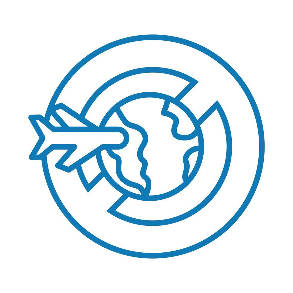 dont internationals travels line style icon vector