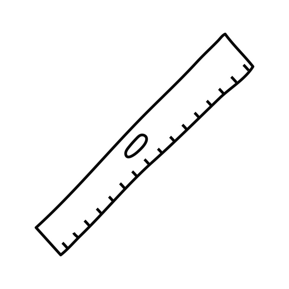 rule school supply line style icon vector
