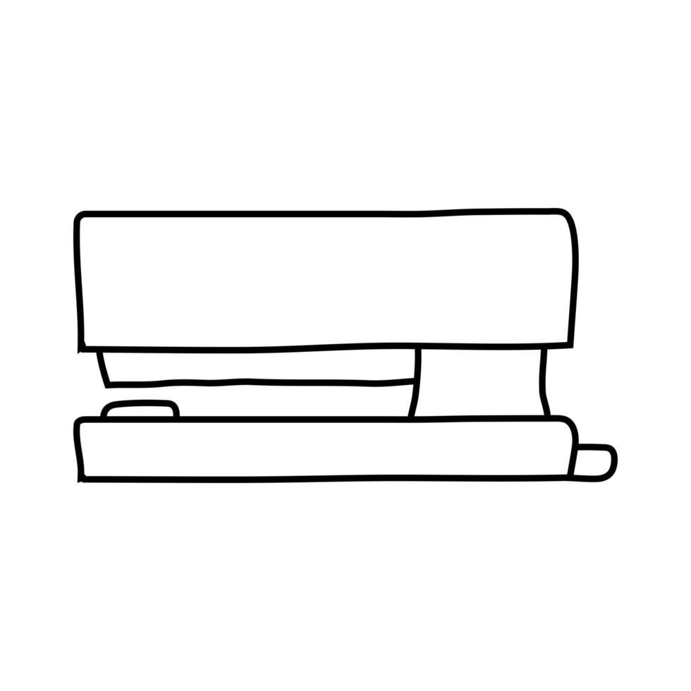 stapler stitcher office supply line style icon vector