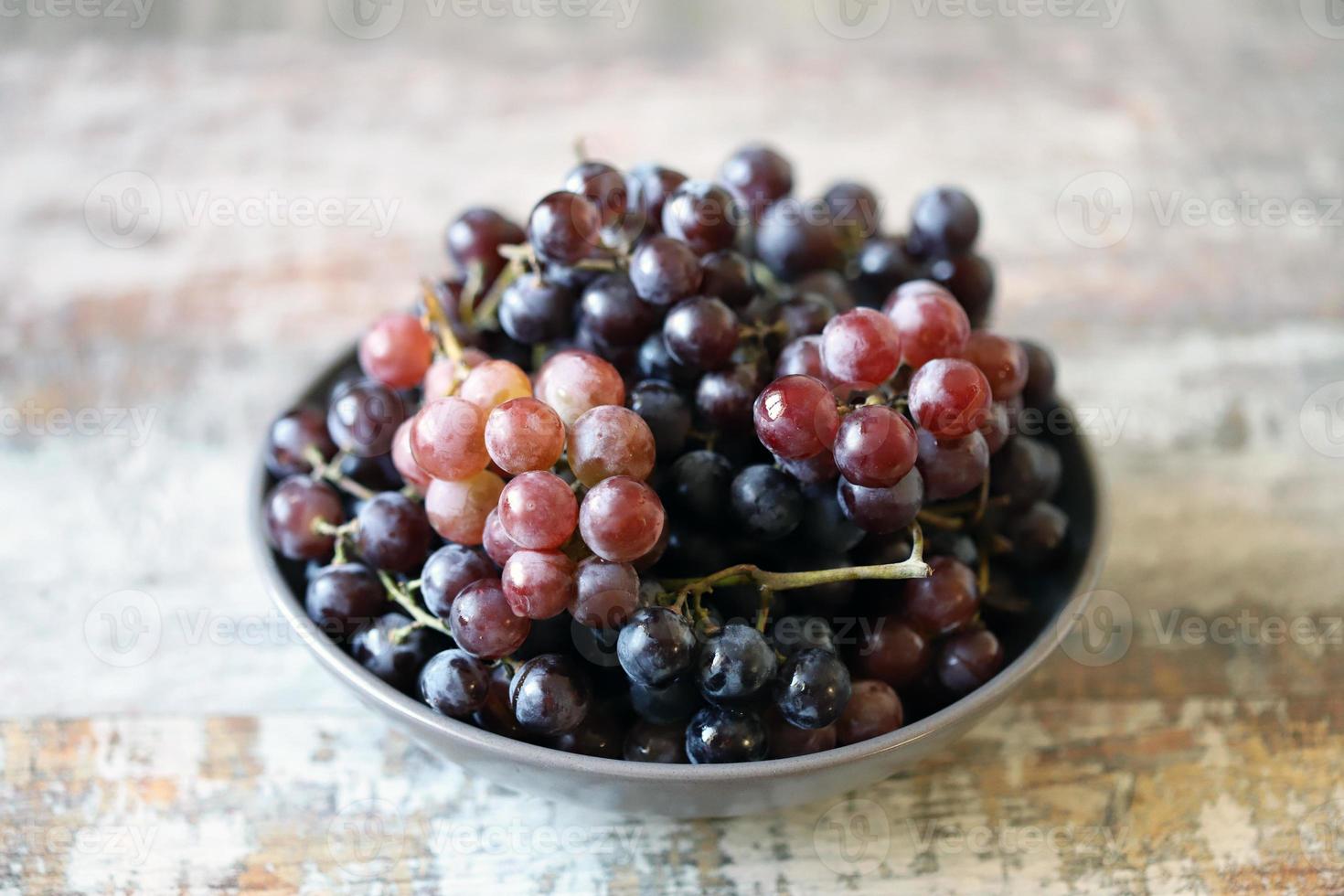 Ripe fresh grapes photo