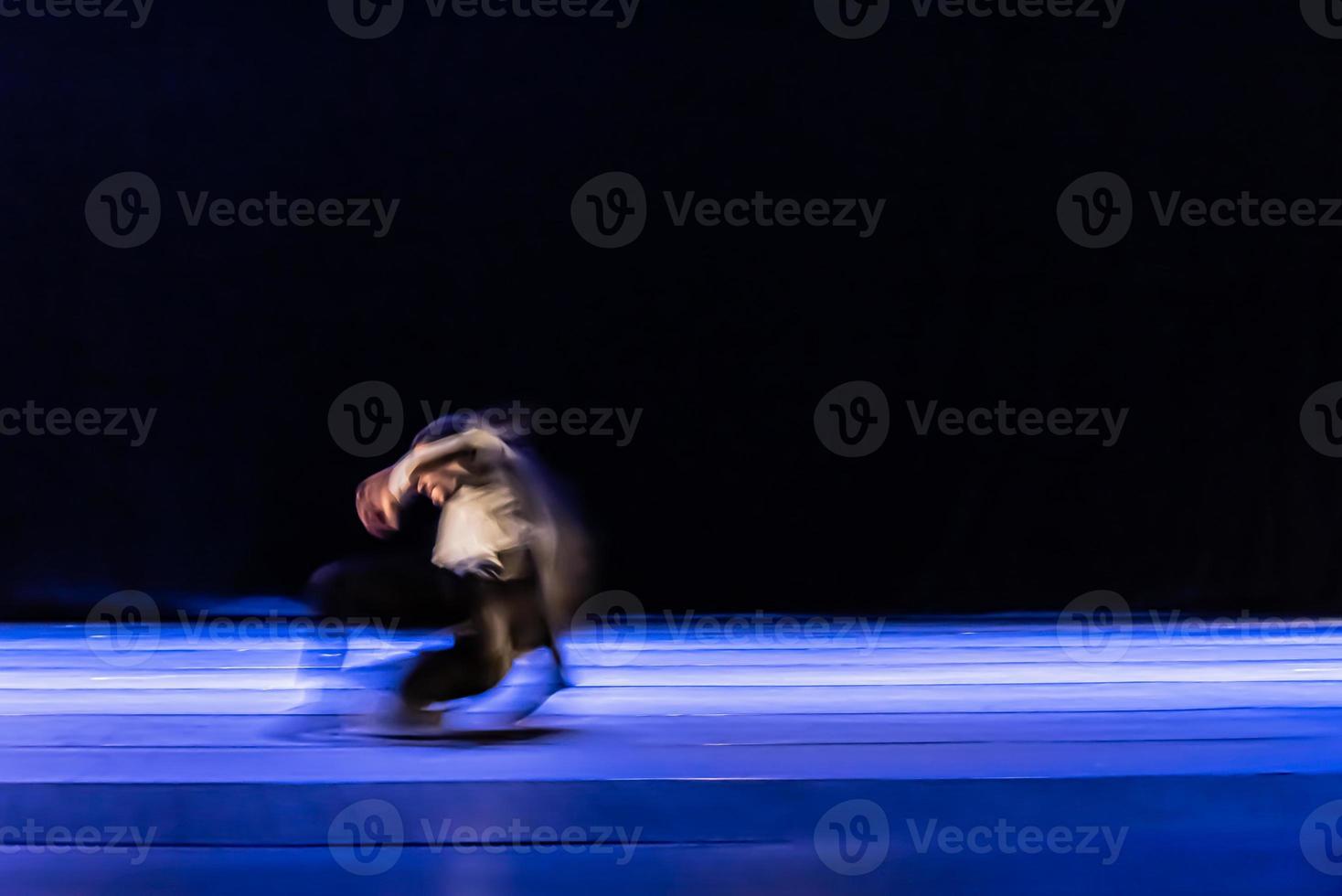 The abstract movement of the dance photo