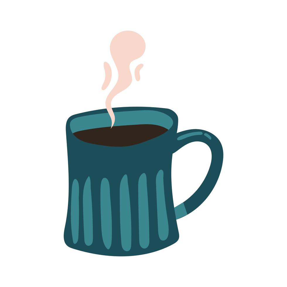 coffee cup drink free form style icon vector