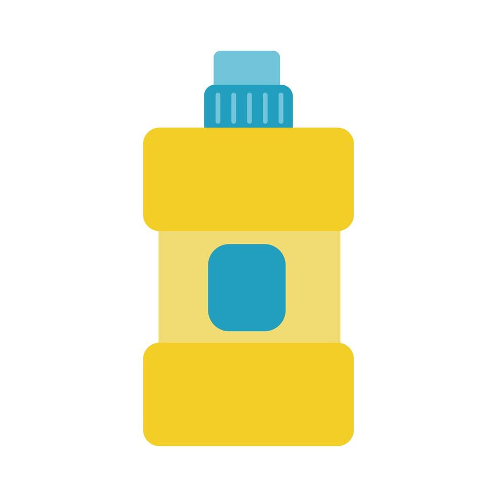 disinfectant plastic bottle product flat style vector