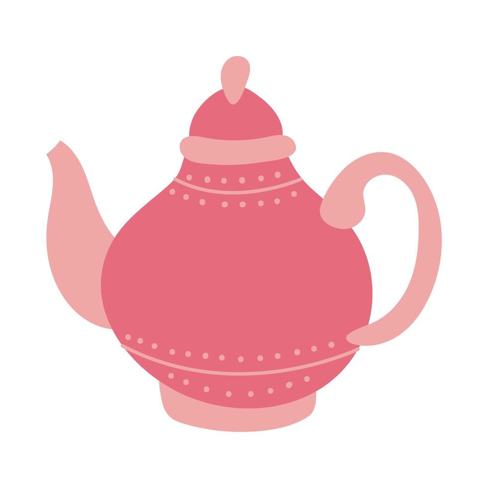 coffee in teapot drink free form style icon vector